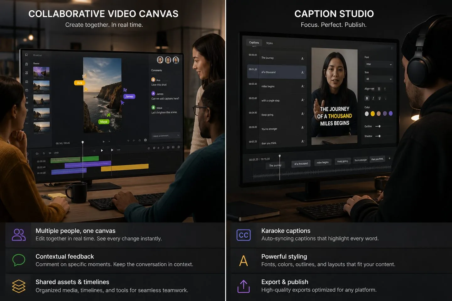 AutoCaptions compared with Kapwing