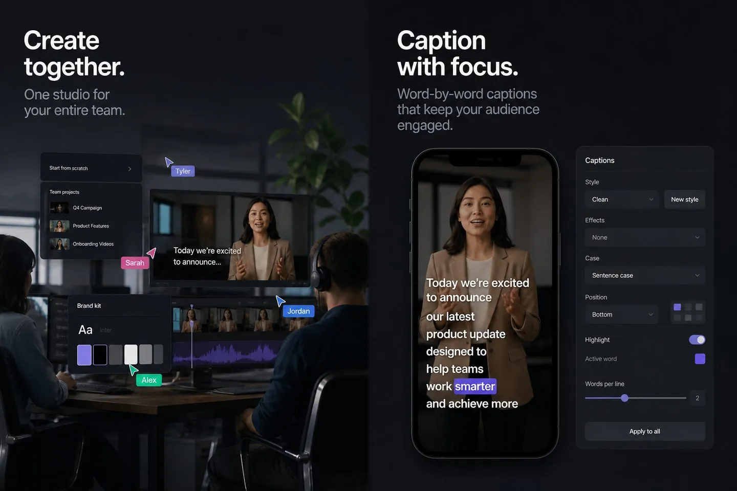 AutoCaptions compared with VEED