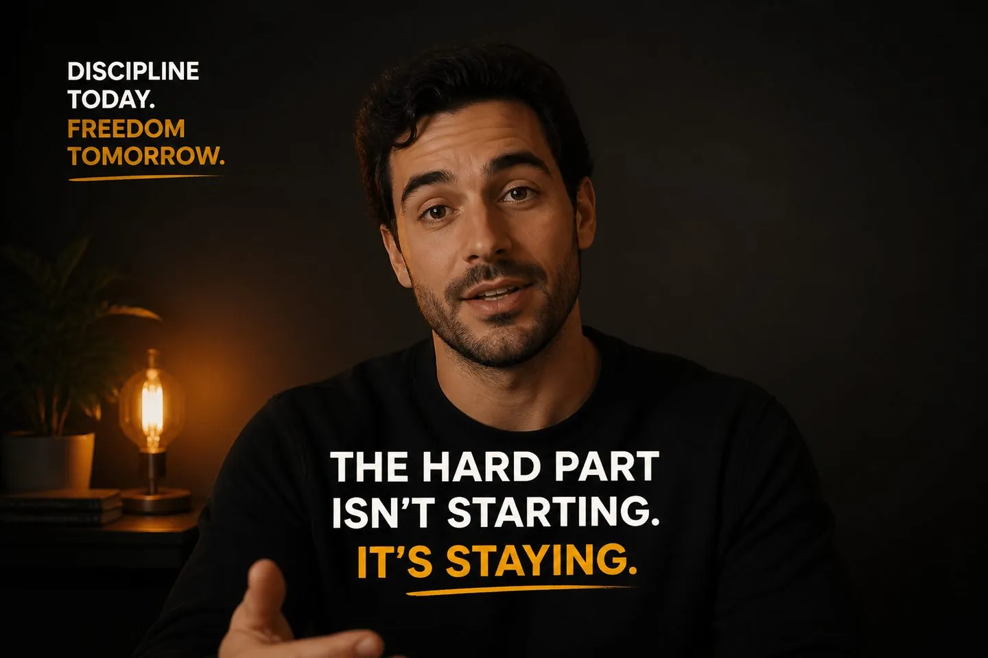 Social clip with captions on the video