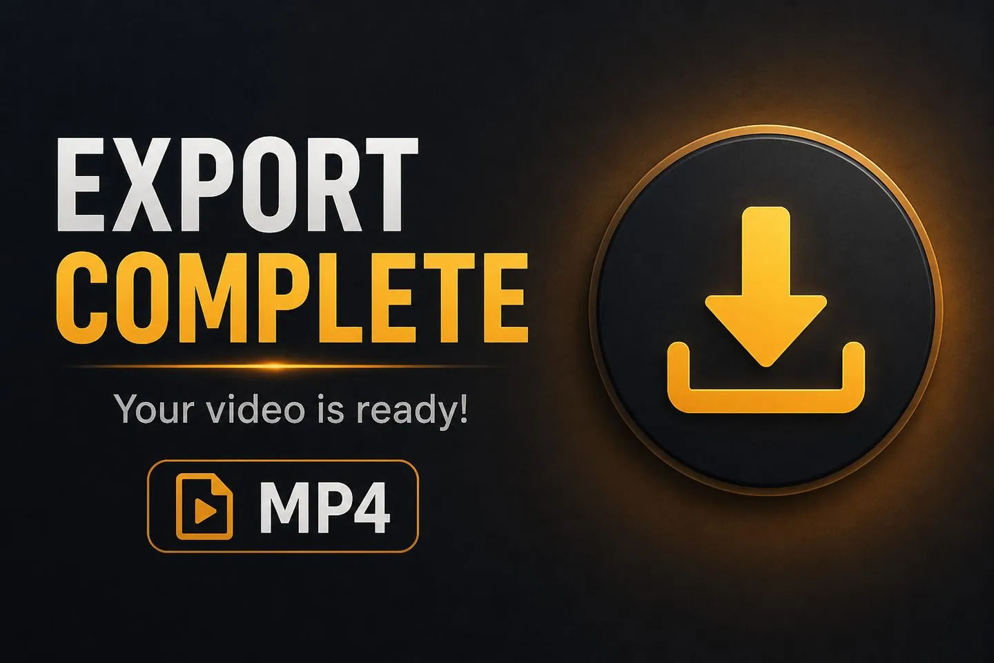 Exporting a video with captions on the file