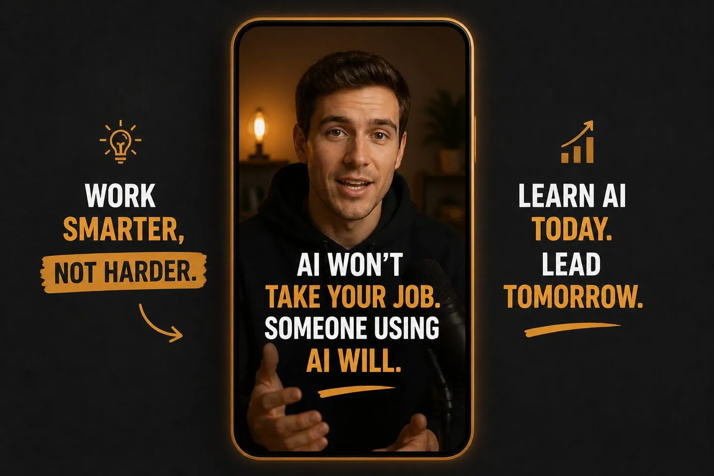 Vertical short with AI-styled captions