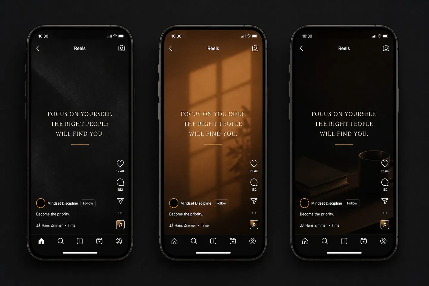 Batch of Reels with consistent subtitle style
