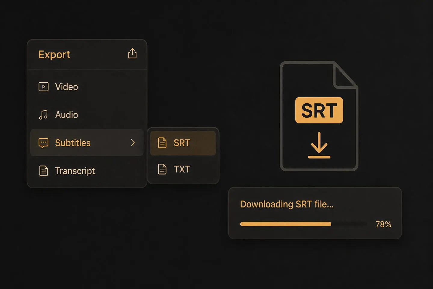 Downloading an SRT subtitle file